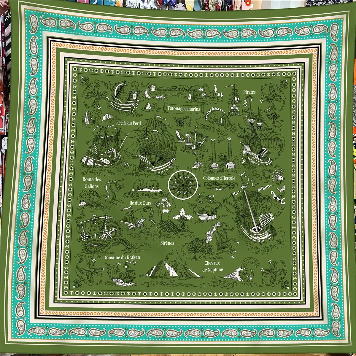 130Cm Winter Keep Warm Scarf Women Brand Silk Cashmere Square Scarf Shawl Luxury Paisley Scarves Wraps Pashmina Hijab Bandana