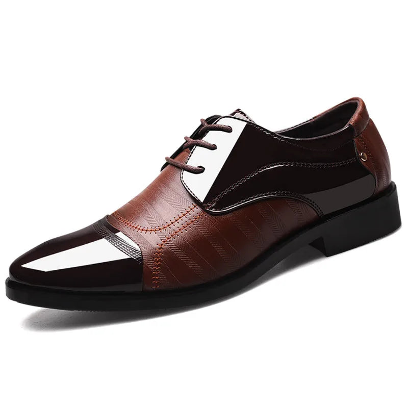 Leather Shoes Men Luxury Business Men Dress Shoes plus Size Office Oxford Shoes High Quality Elegant Men Party Wedding Footwear