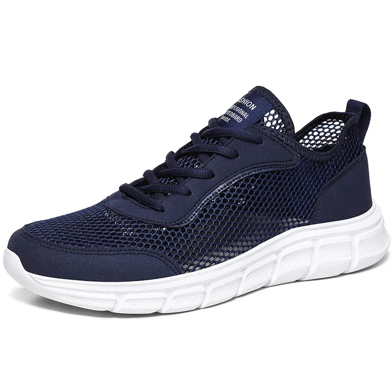 Summer Mesh Shoes Men Sneakers Breathable Light Men'S Casual Shoes Lace-Up Walking Footwear Tenis Masculino Zapatillas Hombre