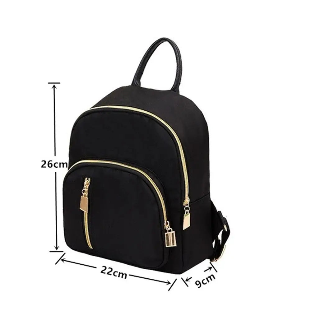 Women'S Multi-Function Mini Backpack Fashion Girl Oxford Daypack Travel Cute Backpack Shoulder Bag Black Girl Purse