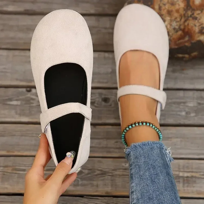 2025 Spring Autumn Mary Jane Casual Flat Shoes New French Retro Single Shoes Fashion Versatile Leather Shoes Zapatillas De Mujer