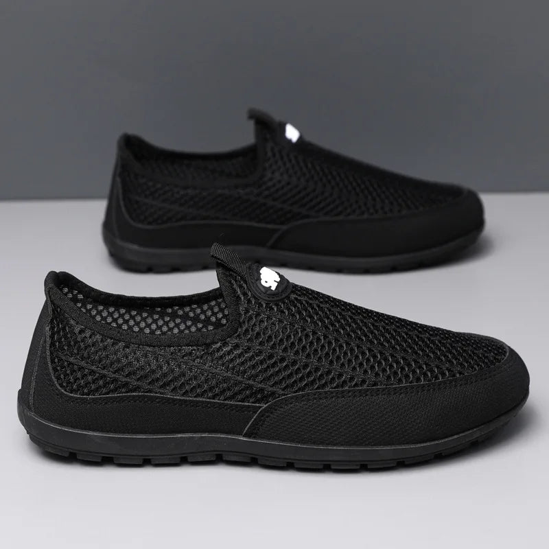 2026 New Men Sneakers Mesh Breathable Casual Shoes Men Soft Sole Loafers Comfortable Lightweight Walking Shoes КроÑÑовки МужÑкие
