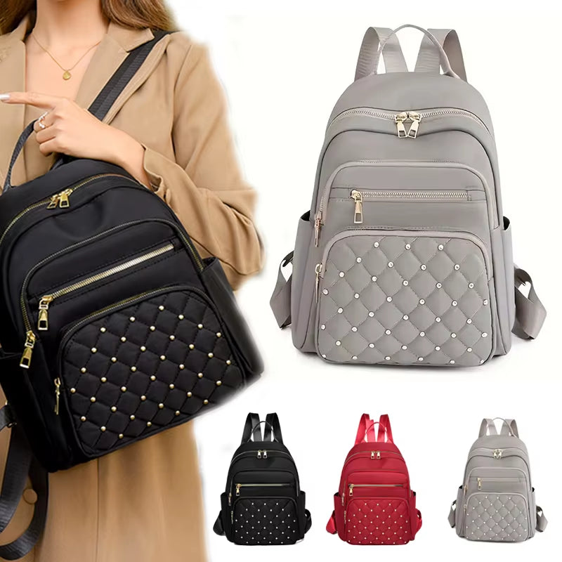 Travel Backpack, Double-Shoulder Bag, Fashionable Travel Schoolbag, Women'S Large-Capacity Multi-Purpose Bag