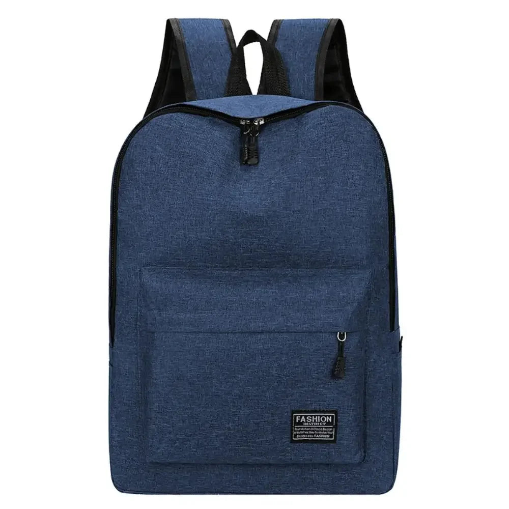 15 Inches Versatile Backpack Trendy Washable Oxford Cloth Computer Bag Black Grey Blue Red School Student Backpack Unisex