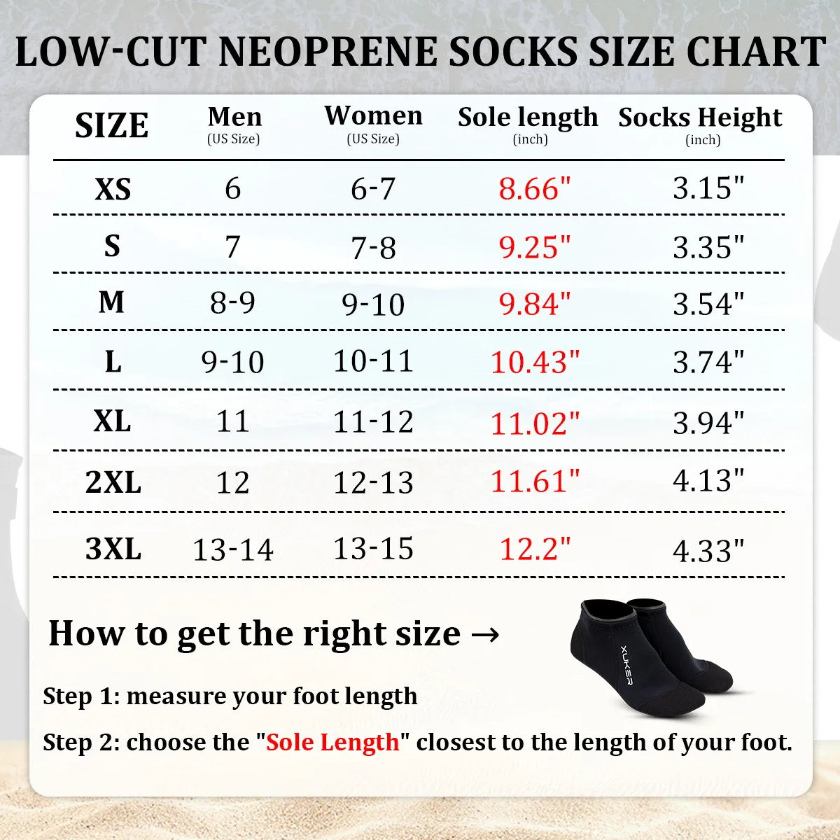 Men'S Women'S 3Mm Neoprene Socks Beach Volleyball Diving Swimming Snorkeling Kayaking Low Cut Water Booties Flatlock Stitches