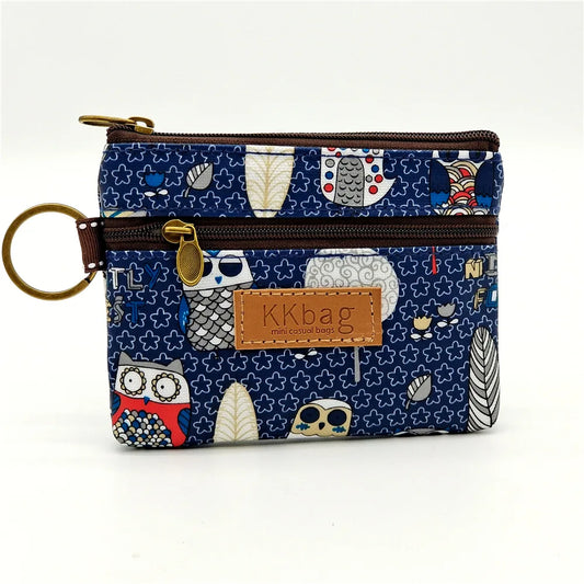Cute Animals Wallet Zipper Purse Cartoon Small Coin Purse Lightweight Storage Bag Money Bag Key Card Holder for Student Women