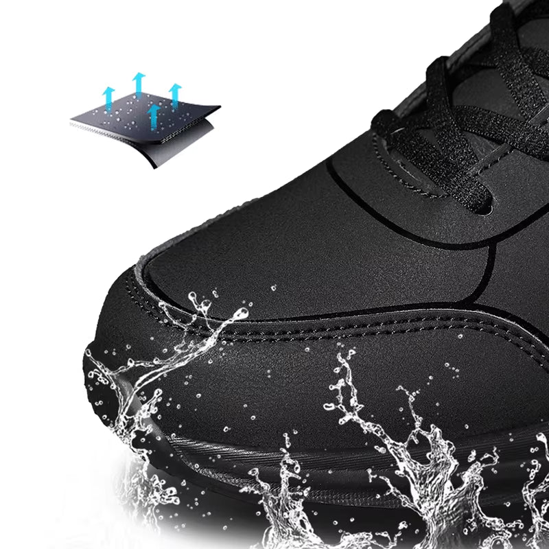 New Men Running Shoes Winter Warm Male Sneakers Anti-Slip Breathable Men'S Walking Shoes Lace up Soft Casual Shoes Lightweight
