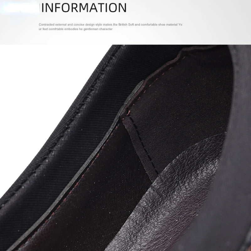 Brand Men'S Casual Shoes Fashion Classic Men'S Pu Leather Shoes Hot Sale Breathable Business Lace-Up Men Shoes plus Size 38-50