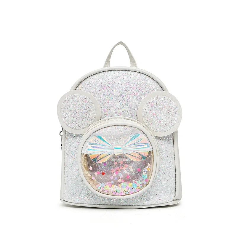 New Cute Children'S Bag Fashion Sequin Kindergarten Backpacks for Baby Girls Cartoon Casual Schoolbag Princess Bag Girls Gifts