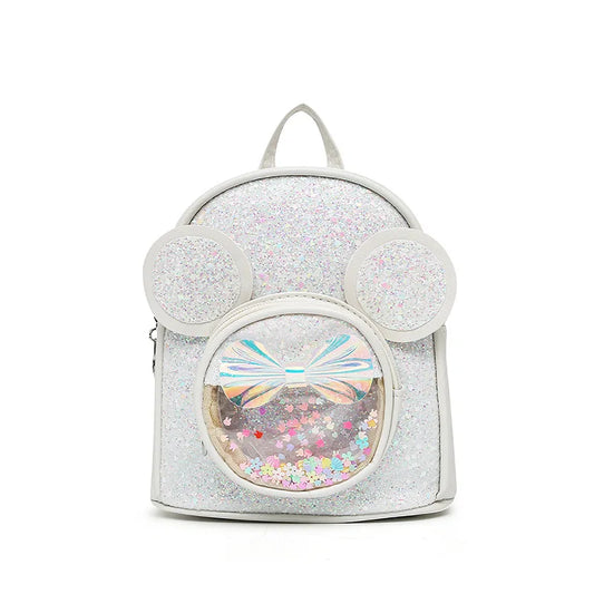 New Cute Children'S Bag Fashion Sequin Kindergarten Backpacks for Baby Girls Cartoon Casual Schoolbag Princess Bag Girls Gifts