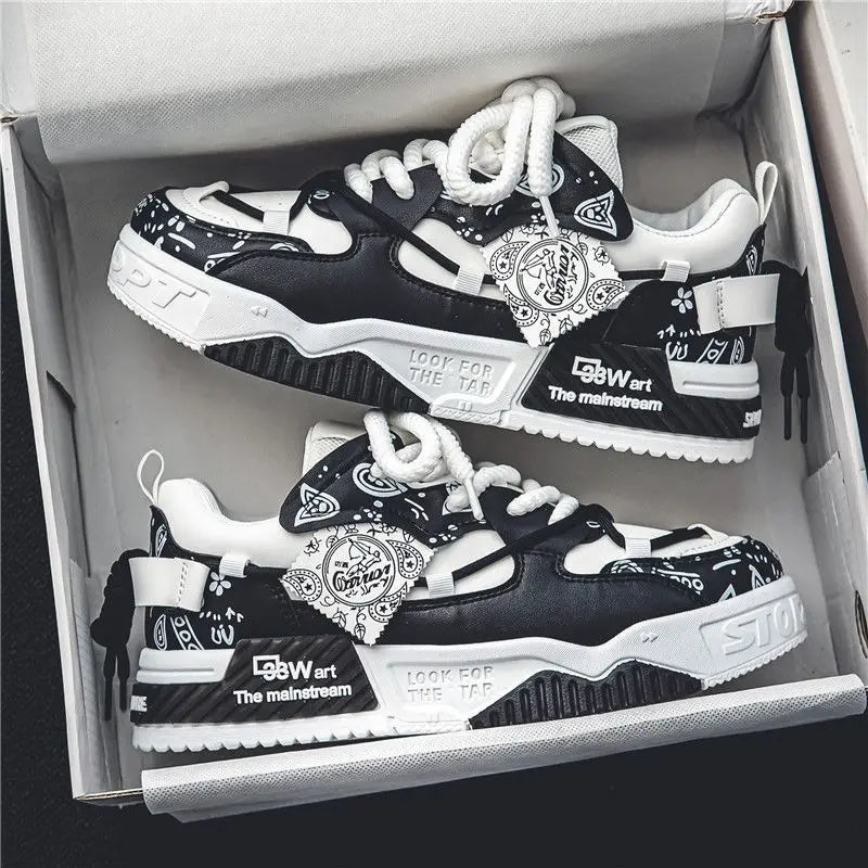 Fashion Skate Shoes Men'S Sneakers Men Breathable Running Shoes Outdoor Mesh Casual Shoe Man Lace up Vulcanized Shoes Zapatillas