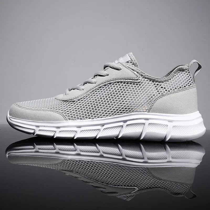 Summer Mesh Shoes Men Sneakers Breathable Light Men'S Casual Shoes Lace-Up Walking Footwear Tenis Masculino Zapatillas Hombre