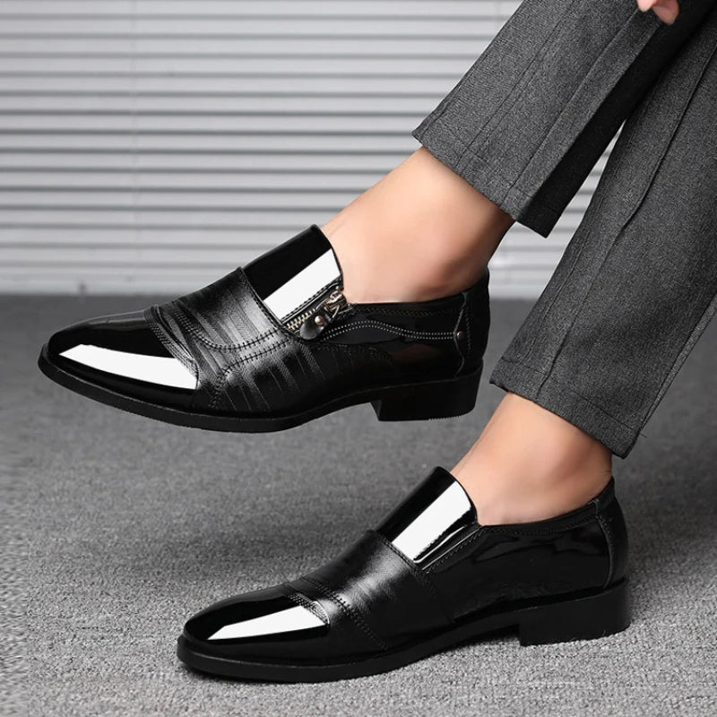 Leather Shoes Men Luxury Business Men Dress Shoes plus Size Office Oxford Shoes High Quality Elegant Men Party Wedding Footwear