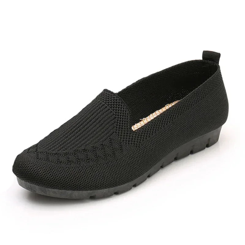Casual Shoes Women'S Summer Mesh Breathable Flat Shoes Ladies Comfort Light Sneaker Socks Women Slip on Loafers Zapatillas Muje