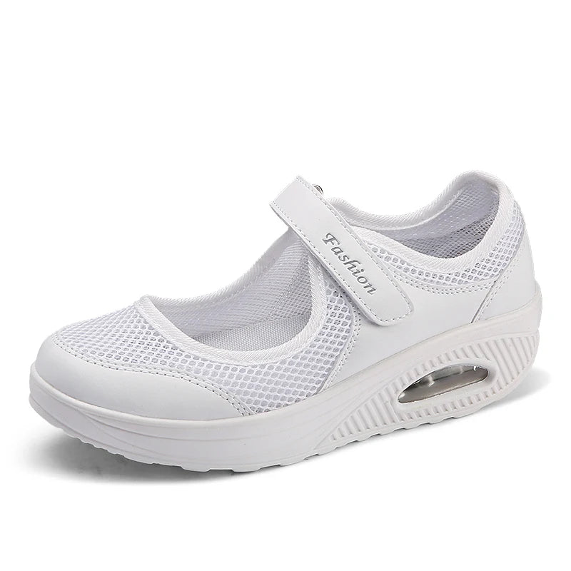 Women Flat Platform Shoes Summer Fashion Woman Breathable Mesh Casual Shoes Moccasin Zapatos Mujer Ladies Boat Shoes