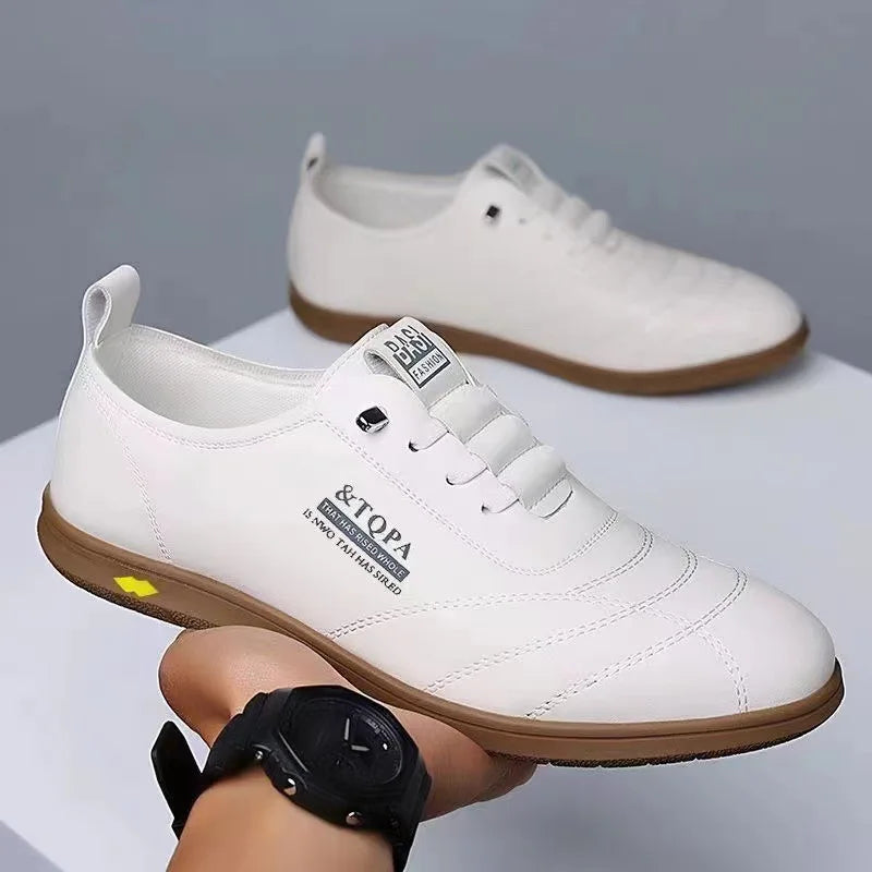Men'S Loafers Fashion Casual Leather Shoes for Men Comfortable Soft Sole Driving Shoes Classic Versatile Walking Shoes
