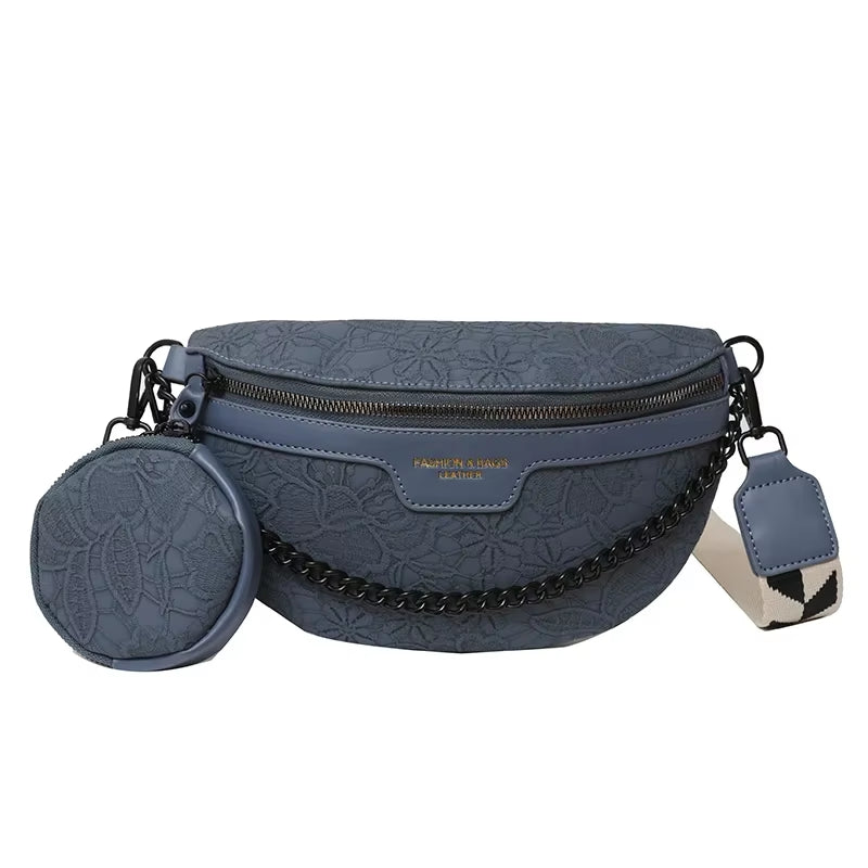 Designer Woman Chest Pack Retro Embroidery Belt Bag Coin Purse Luxury Lady Waist Bag Fashion Brand Shoulder Crossbody Chest Bags