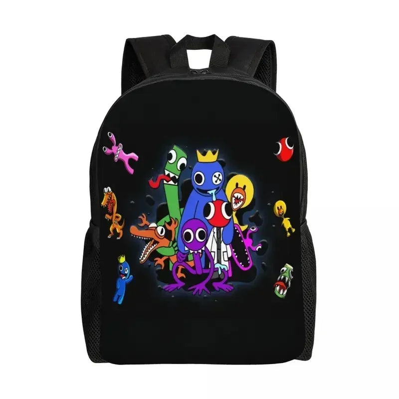 Custom Rainbows Friends Hug It Out Travel Backpack Men Women School Computer Bookbag Video Game College Student Daypack Bags