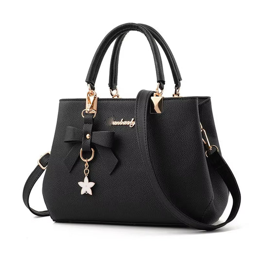 New Elegant Shoulder Bag for Women Luxury Designer Handbags Female Bags Plum Bowknot Sweet Messenger Crossbody Bag