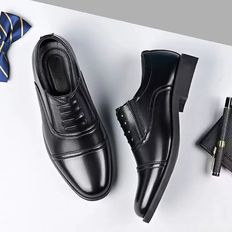 Large Size Fashionable Men'S Daily Comfortable Business Office Formal Shoes Low Cut round Toe Multifunctional Men'S Wedding Shoe