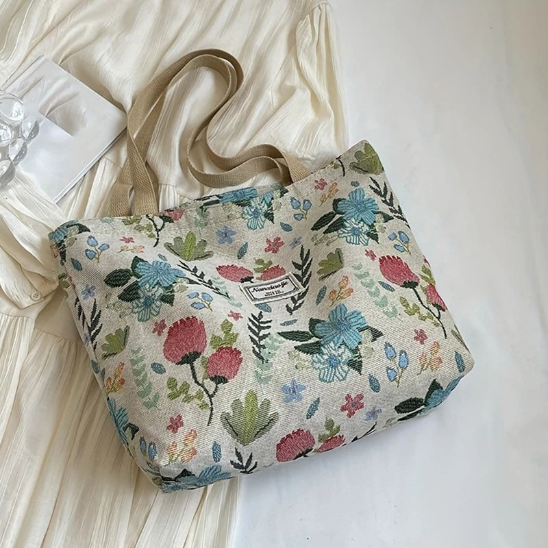 Bag New Minimalist and Stylish Large Capacity Bag Commuting Tote Bag College Shoulder Bag Tote Bag Women'S Canvas Bag