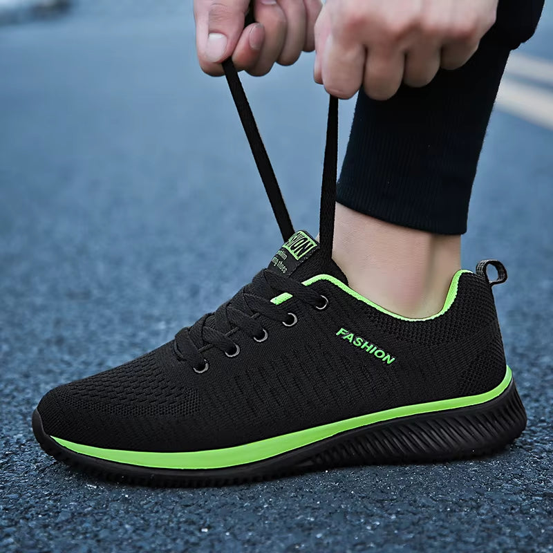 Sports Shoes for Men Shoes Sneakers Black Shoes Casual Men Knit Sneakers Breathable Athletic Running Walking Gym Shoes