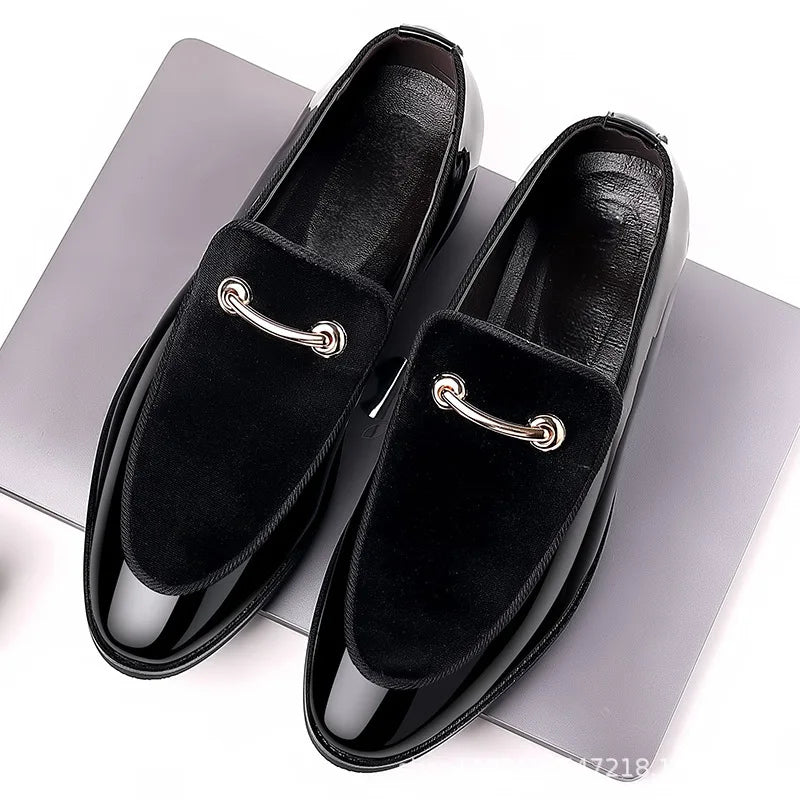 48 Luxury Men Dress Shoes Men'S Formal Leather Shoes Patent Leather Fashion Groom Wedding Shoes Men'S Luxury Italian Oxford Shoe