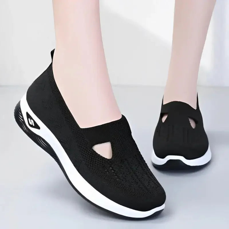 Customizable Summer Mesh Breathable Sneakers Women Light Slip on Casual Shoes