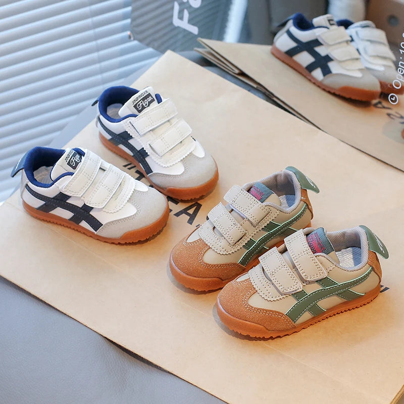 2026 Spring and Autumn New Korean Edition Children'S Single Shoes Casual Running Shoes Baby Walking Shoes