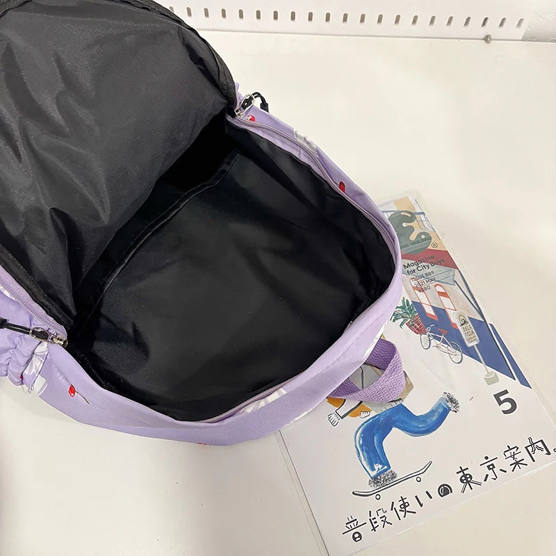 Women Casual School Bag Large Capacity Versatile Rucksack Adjustable Strap Soft Laptop Backpack Outdoor Camping Picnic Backpack