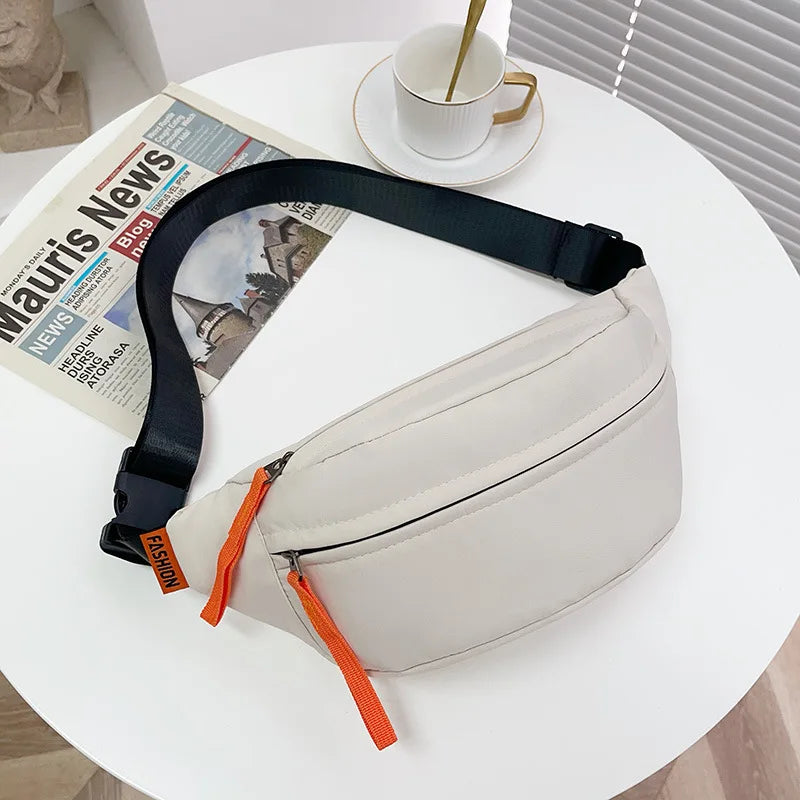 Men'S Chest Bag, Trend Small Sports Bag, Casual Travel Crossbody Bag, Unisex Mobile Waist Bag, Nylon Single Women Shoulder Bag