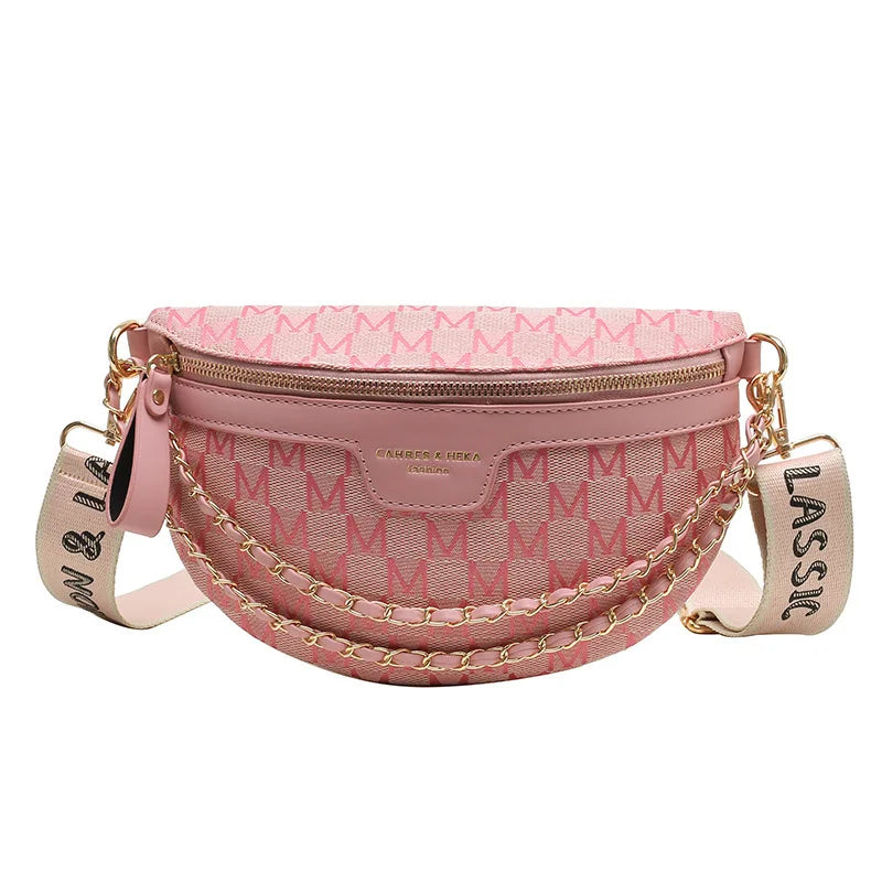Ins Women'S Summer Fashion Waist Bag Street Trend Canvas Belt Bag Fashion Women'S Shoulder Bag Crossbody Bags for Women Belt Bag