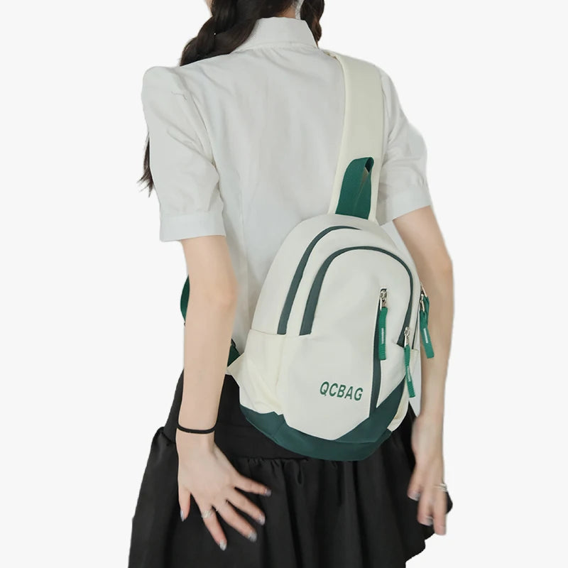 Women'S Crossbody Bag Chest Bag Men'S Trendy Large Capacity Travel Chest Bag Sports Leisure Backpack