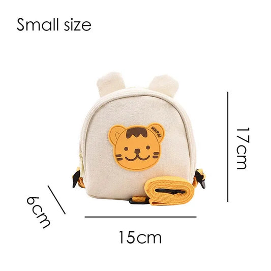 Canvas Baby Backpacks Kindergarten School Bag Bear Bunny Korean Anti-Lost Kids Bags for Girls Boys Children Backpacks for Travel
