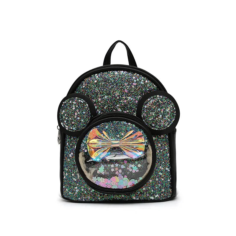 New Cute Children'S Bag Fashion Sequin Kindergarten Backpacks for Baby Girls Cartoon Casual Schoolbag Princess Bag Girls Gifts