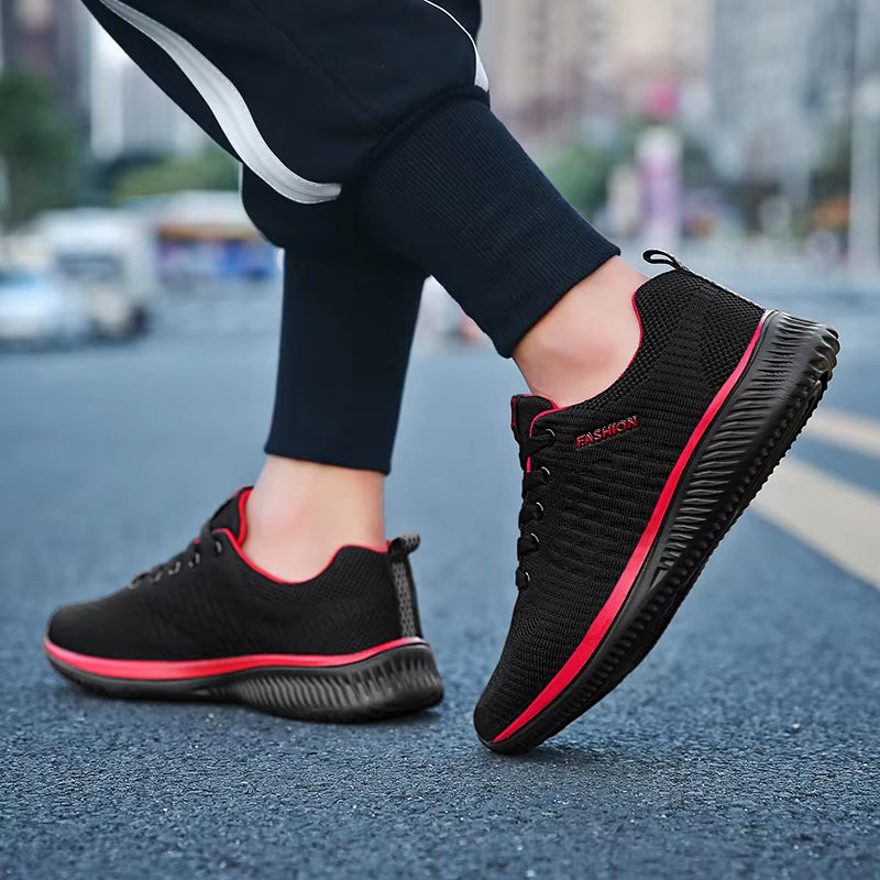 Sports Shoes for Men Shoes Sneakers Black Shoes Casual Men Knit Sneakers Breathable Athletic Running Walking Gym Shoes