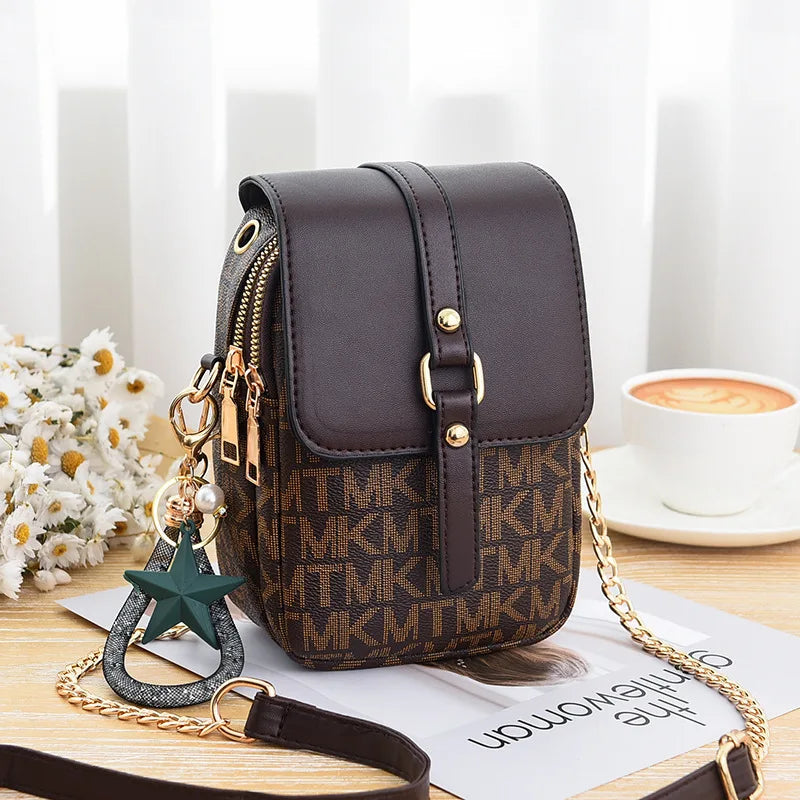 Summer Popular Women'S Bags 2026 Fashion Small Square Bag Wild Shoulder Bag Letter Printing Messenger Bag Mini Mobile Phone Bag