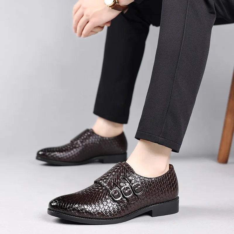 Men'S Dress Shoes Pointed Toe Mens Business Shoe Luxury Slip on Party Shoes High Quality Classic Men Shoes Fashion Zapatillas