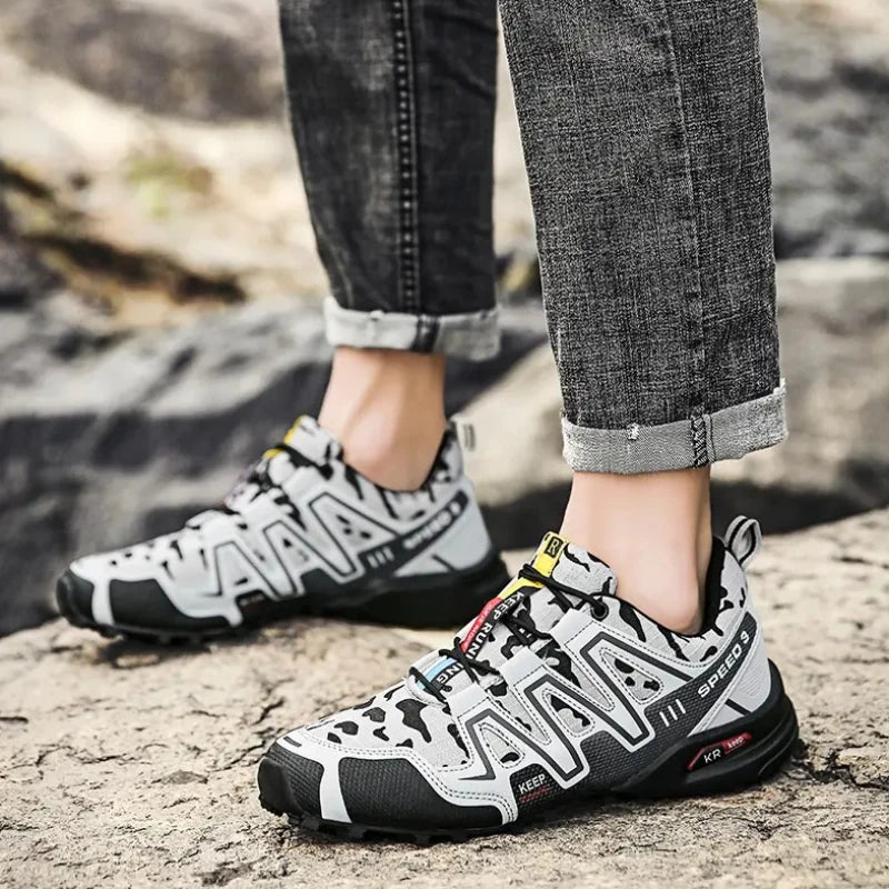 Men'S Casual Sports Shoes Outdoor Lightweight Sports Shoe Mesh Breathable Hiking Shoe Outdoor Camping Shoe Walking Sports Sho