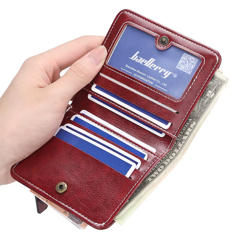 New Mini Women Wallets Slim Women Fashion Small Wallets Zipper PU Leather Quality Female Purse Card Holder Wallet
