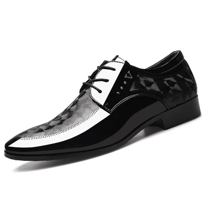Men'S Oxfords Shoes Lace up Point Toe Business Casual Shoes for Men Wedding Party Office Men'S Shoes Luxury Dress Shoe 2026 New