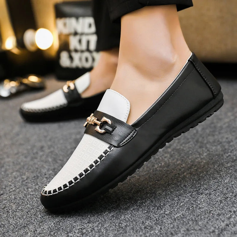 Men'S Loafers 2026 New Spring Autumn Fashion Shoes Men Classic Brand High Quality Leather Comfy Drive Shoes Boat Casual Shoes