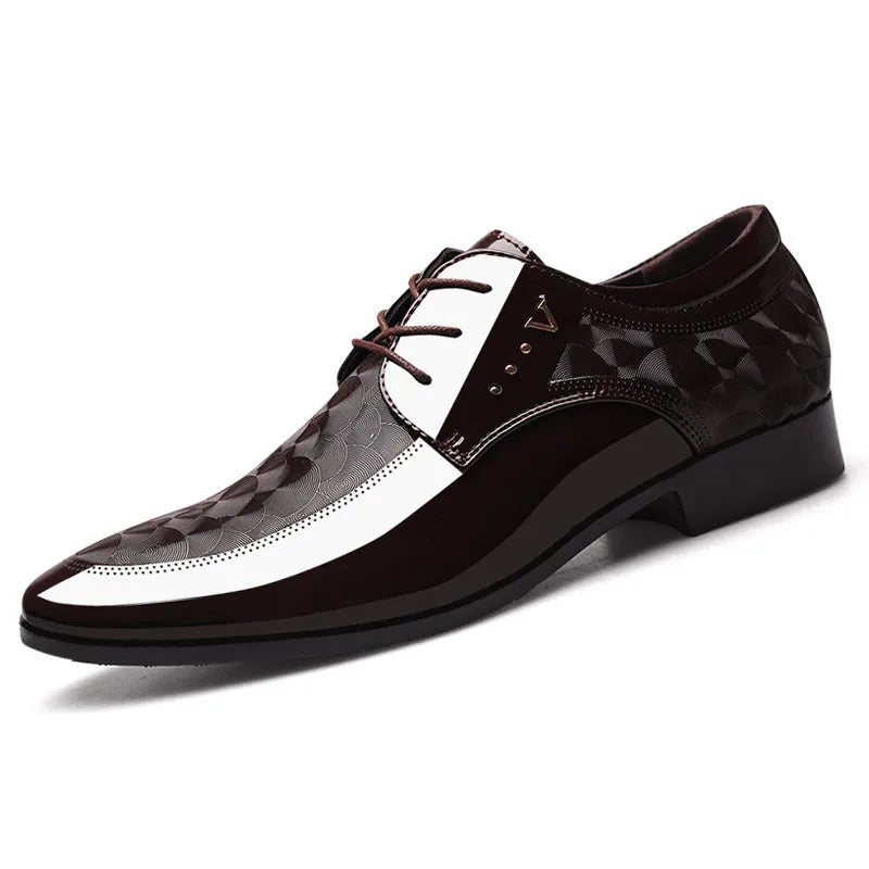 Men'S Oxfords Shoes Lace up Point Toe Business Casual Shoes for Men Wedding Party Office Men'S Shoes Luxury Dress Shoe 2026 New