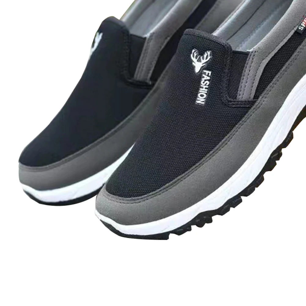 Men Penny Boat Shoes Sports Shoes Breathable Orthopedic Travel Plimsolls Flat Slip on for Outdoor Activity Hiking Walking
