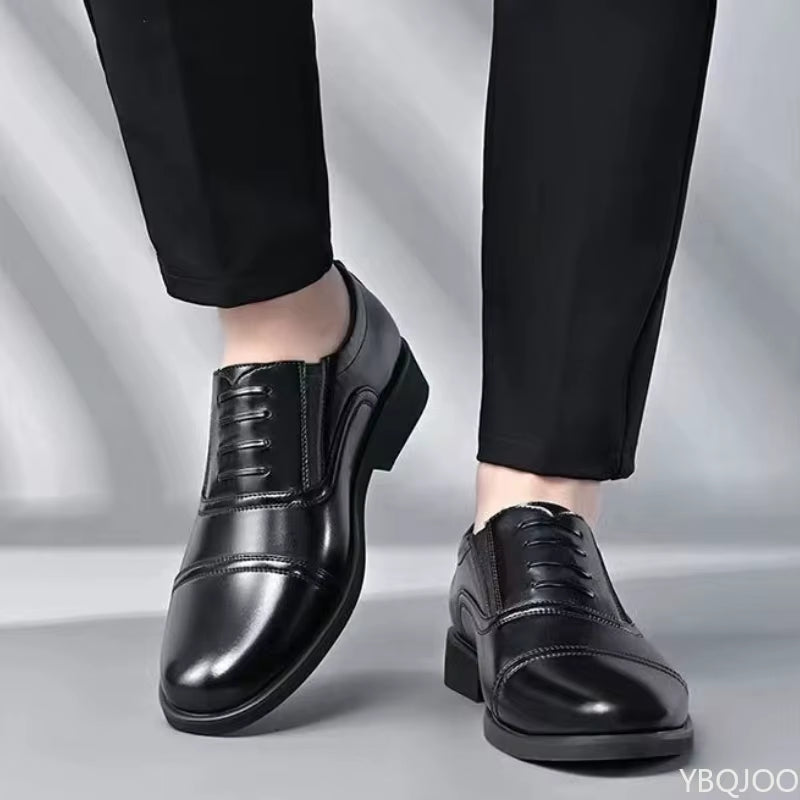 Large Size Fashionable Men'S Daily Comfortable Business Office Formal Shoes Low Cut round Toe Multifunctional Men'S Wedding Shoe