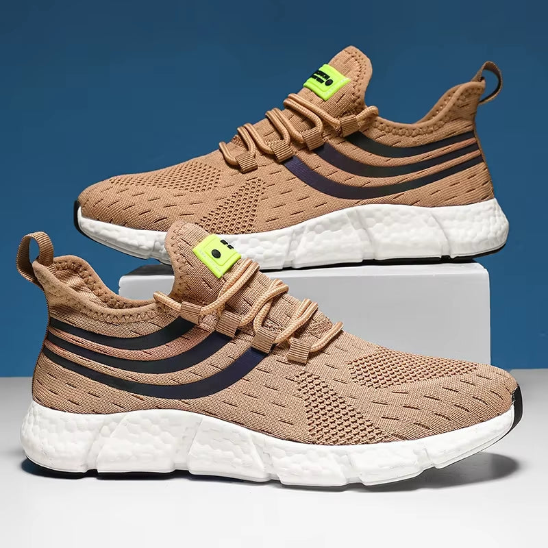 Men Casual Sports Shoes Breathable Lightweight Sneakers Anti-Slip Flats Outdoor Running Walking Tenis Athletic Jogging Shoes