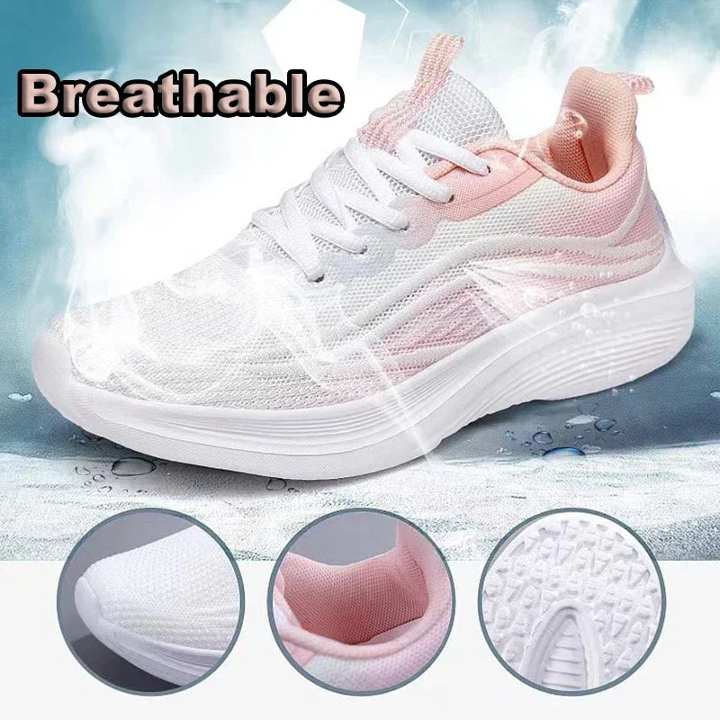 Casual Running Summer Fashion anti Slip Hiking Mesh Breathability Athletic Shoe Tennis Woman Trend 2025 Woman Sneakers Couple