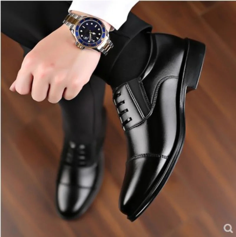 Shoes Men Leather Original Formal Business Mens Dress Shoes Comfortable Wear-Resistant Leather Wedding Shoe Oxford Shoes for Men