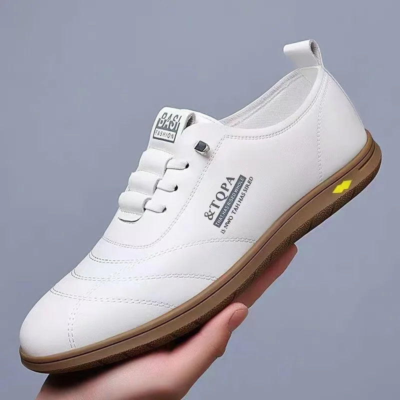 Men'S Loafers Fashion Casual Leather Shoes for Men Comfortable Soft Sole Driving Shoes Classic Versatile Walking Shoes