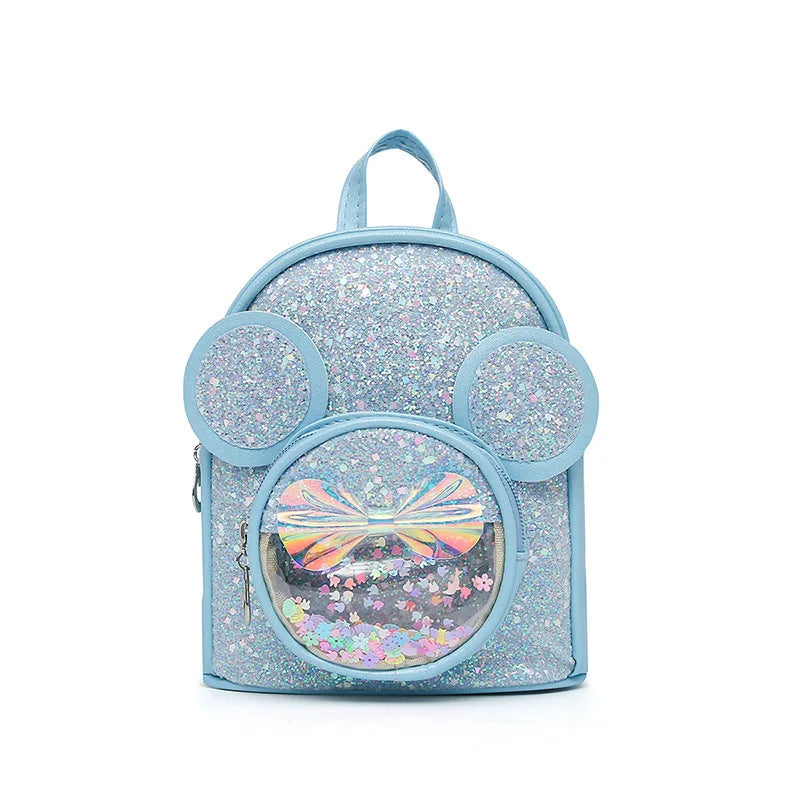 New Cute Children'S Bag Fashion Sequin Kindergarten Backpacks for Baby Girls Cartoon Casual Schoolbag Princess Bag Girls Gifts